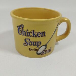 Chicken Soup for the Soul Soup Mug Bowl 2005 Yellow